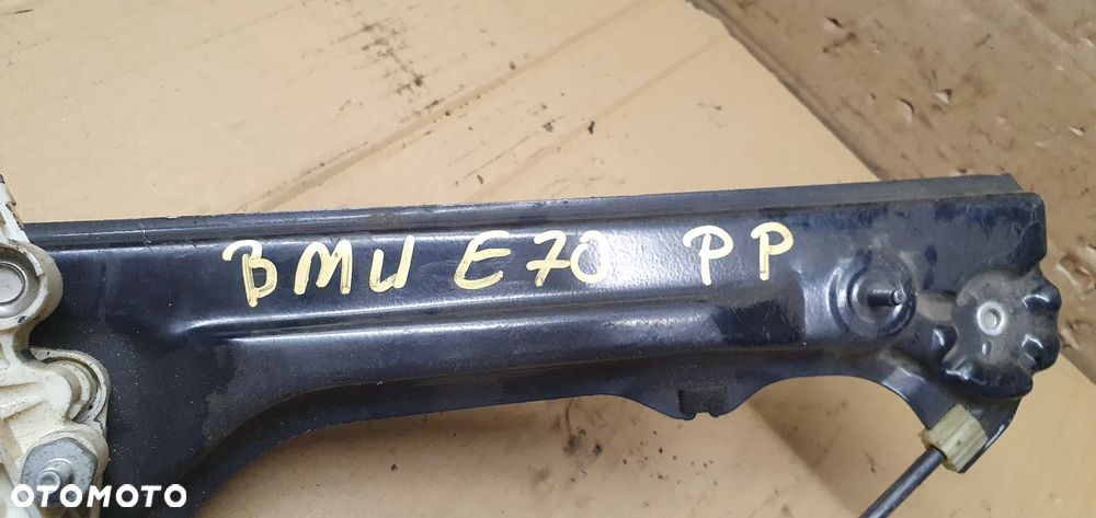 Mechanizm podnośnik szyby prawy przód BMW X5 E70 7137020S 7166380E - 7