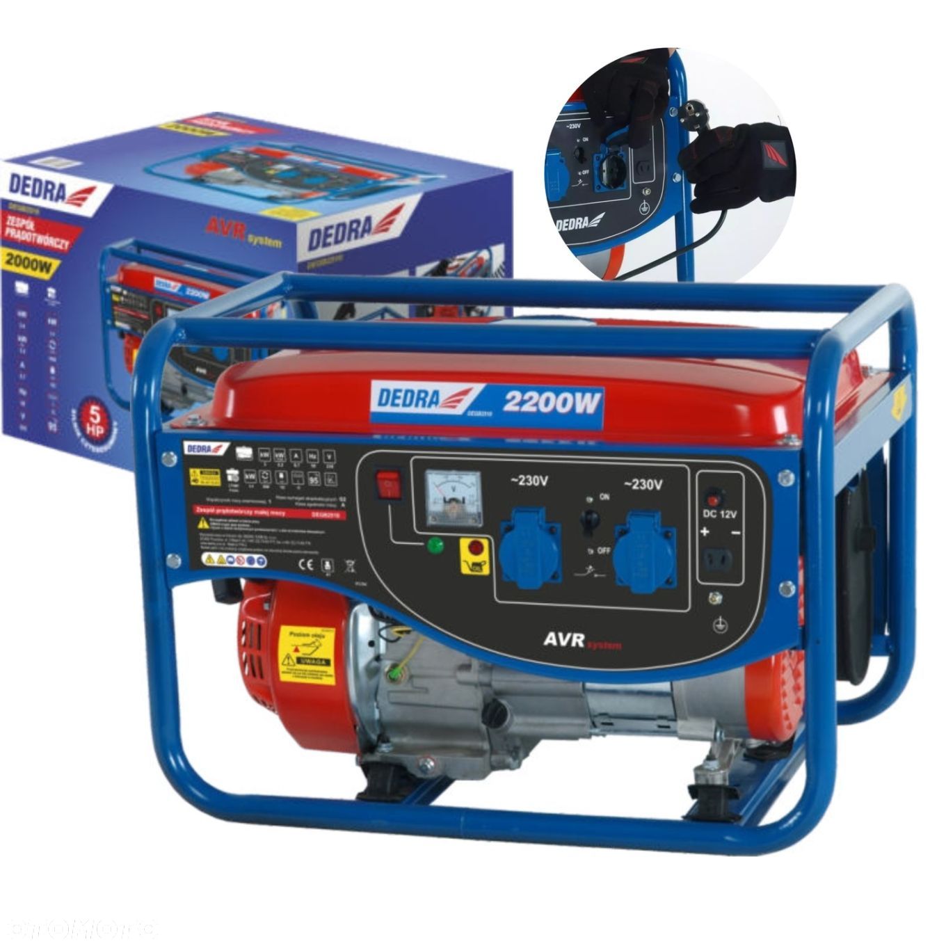 DEDRA AGREGAT PRĄDOTWÓRCZY GENERATOR 2000 DEGB2510 - 1