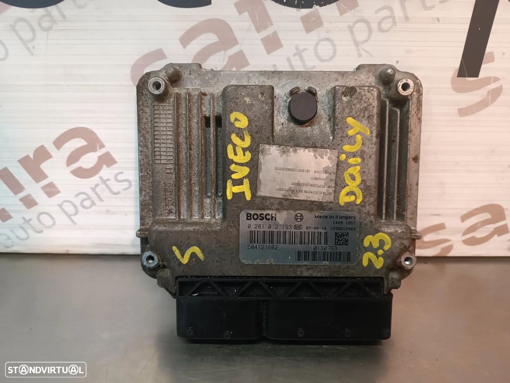 UNIDADE / CENTRALINA DO MOTOR IVECO DAILY 2.3JTD 0281012193 504121602 - 1