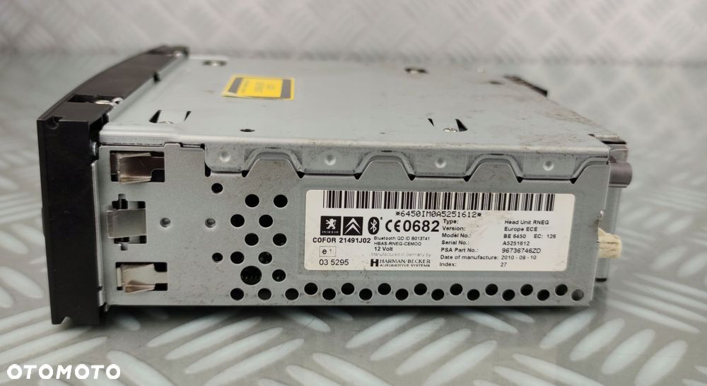 96736746ZD radio fabryczne nawigacja bluetooth CITROEN C5 X7 III 3 - 4