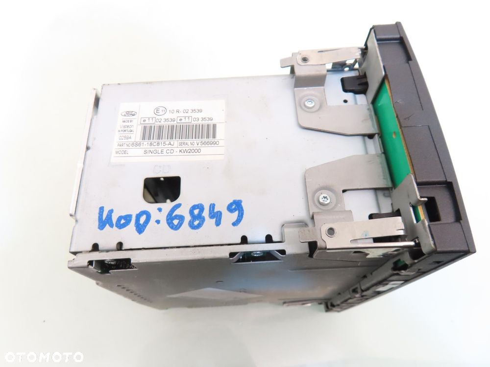 RADIO FORD FIESTA MK5 V 6S6118C815AJ + KOD - 4
