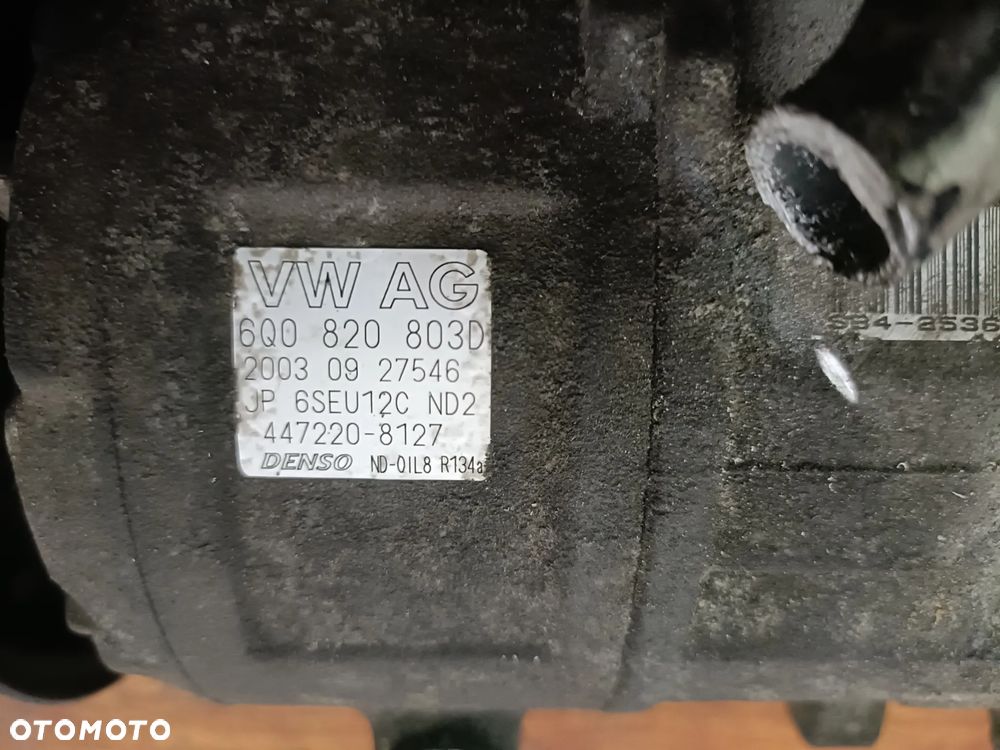 SEAT IBIZA III 02-08 1,9 SDI sprężarka kompresor klimatyzacji DENSO 6Q0820803D * - 2