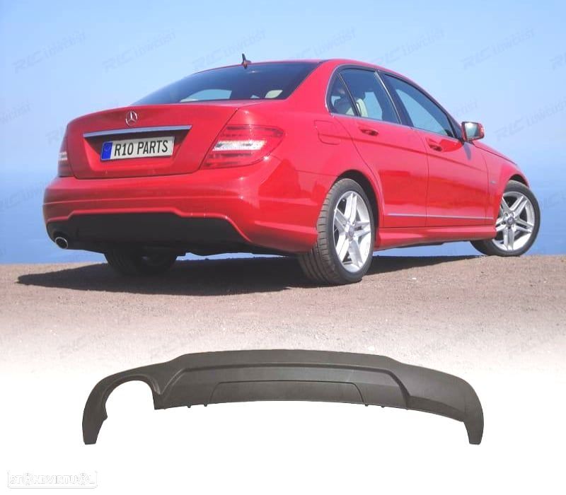 DIFUSOR TRASEIRO MERCEDES CLASE C W204  12- SAIDA ESQUERDA - 1