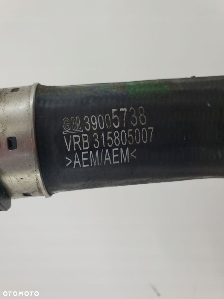 OPEL ADAM RURA PRZEWÓD WĄŻ INTERCOOLERA 39005738 - 3