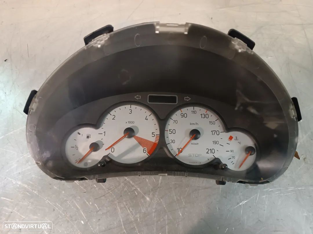 QUADRANTE PEUGEOT 206 HDI (FUNDO CINZENTO) 9655976280 9651740480 - 1