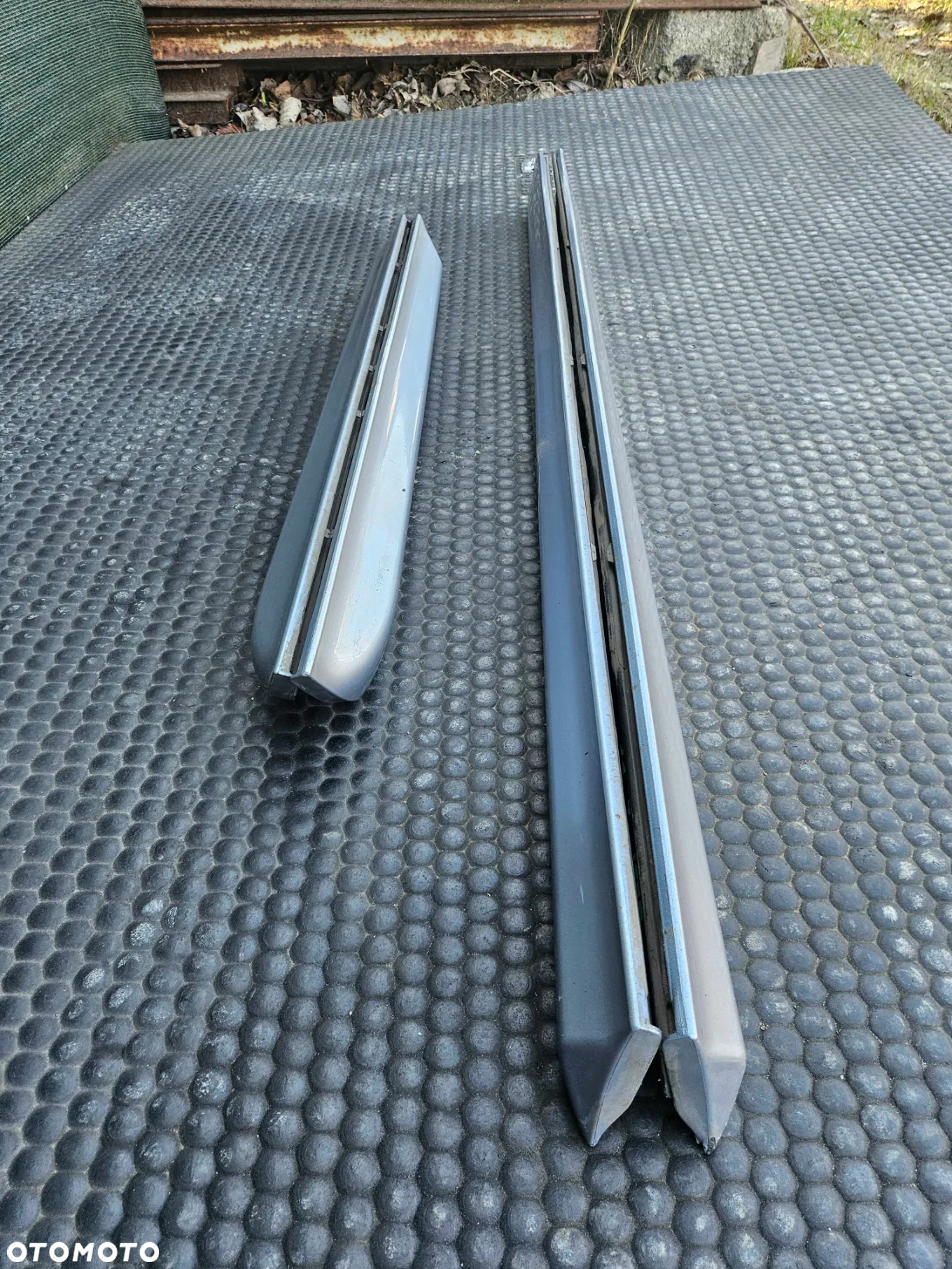 Listwa Listwy Drzwi S-Line Dolne Srebrne Komplet Audi A4 B6 B7 Oryginalne - 40