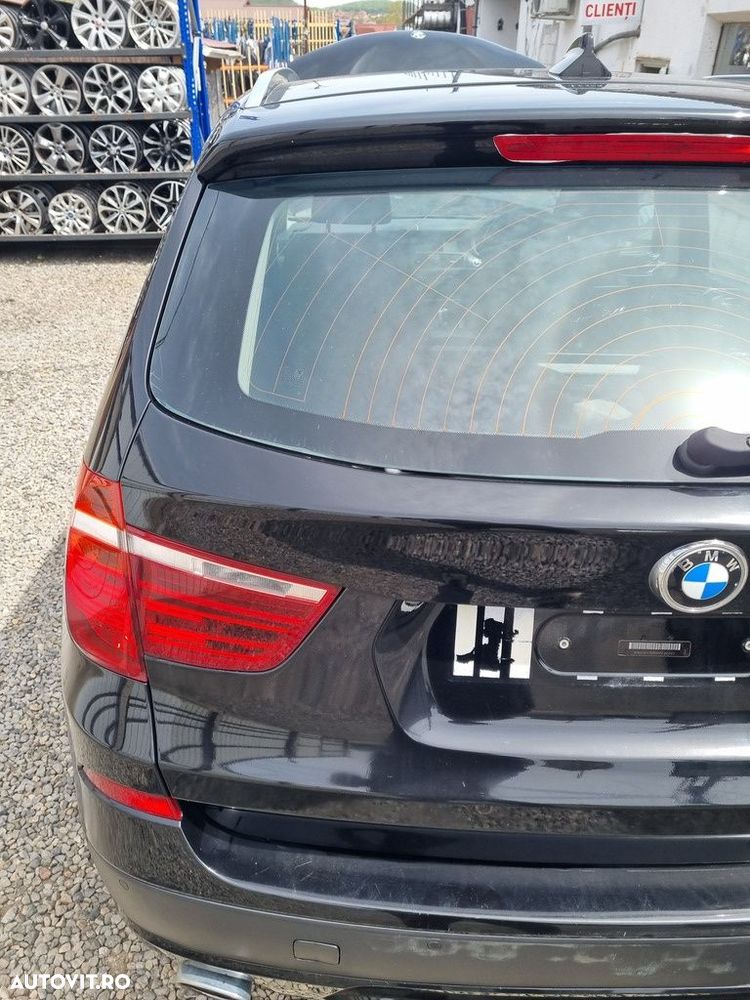 Haion Cu Luneta BMW X3 F25 2010 - 2014 SUV 4 Usi Glanzschwarz 668 (1508) - 2