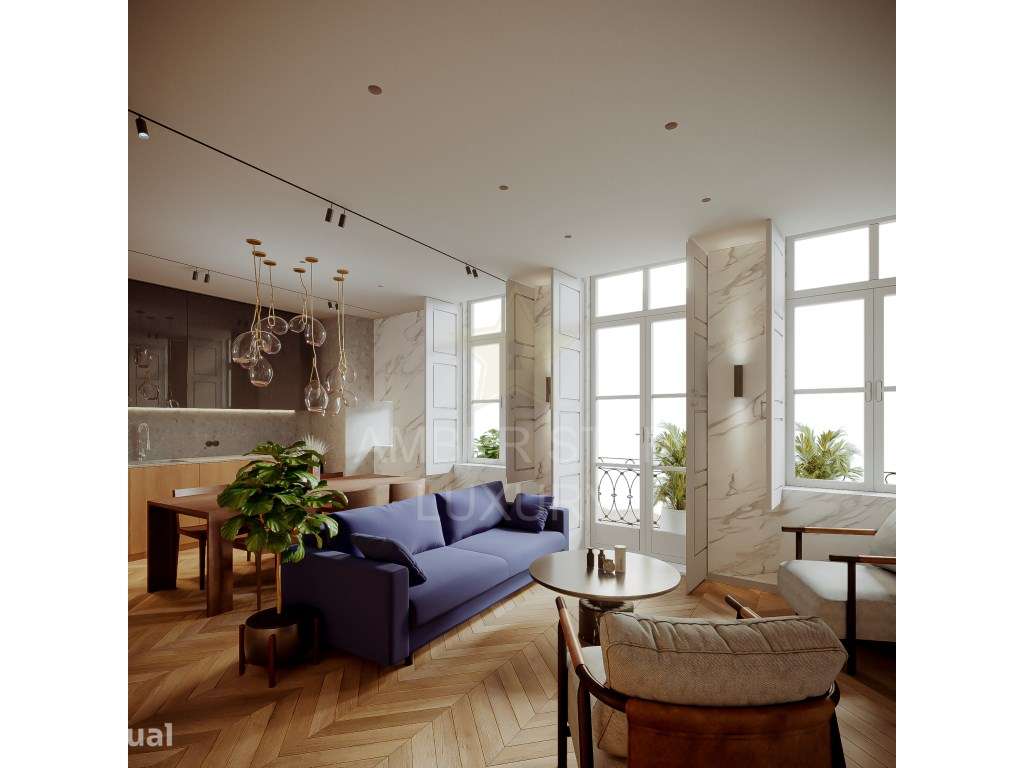 Apartamento T2 Duplex de 112m2 na Rua do Comércio do Porto - Grande imagem: 2/10