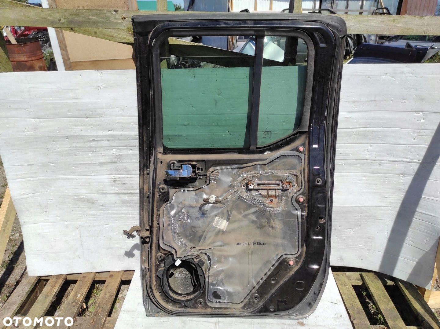 NISSAN NAVARA D40 III 05-10 DRZWI PRAWE TYŁ TYLNE KOMPLETNE - 11