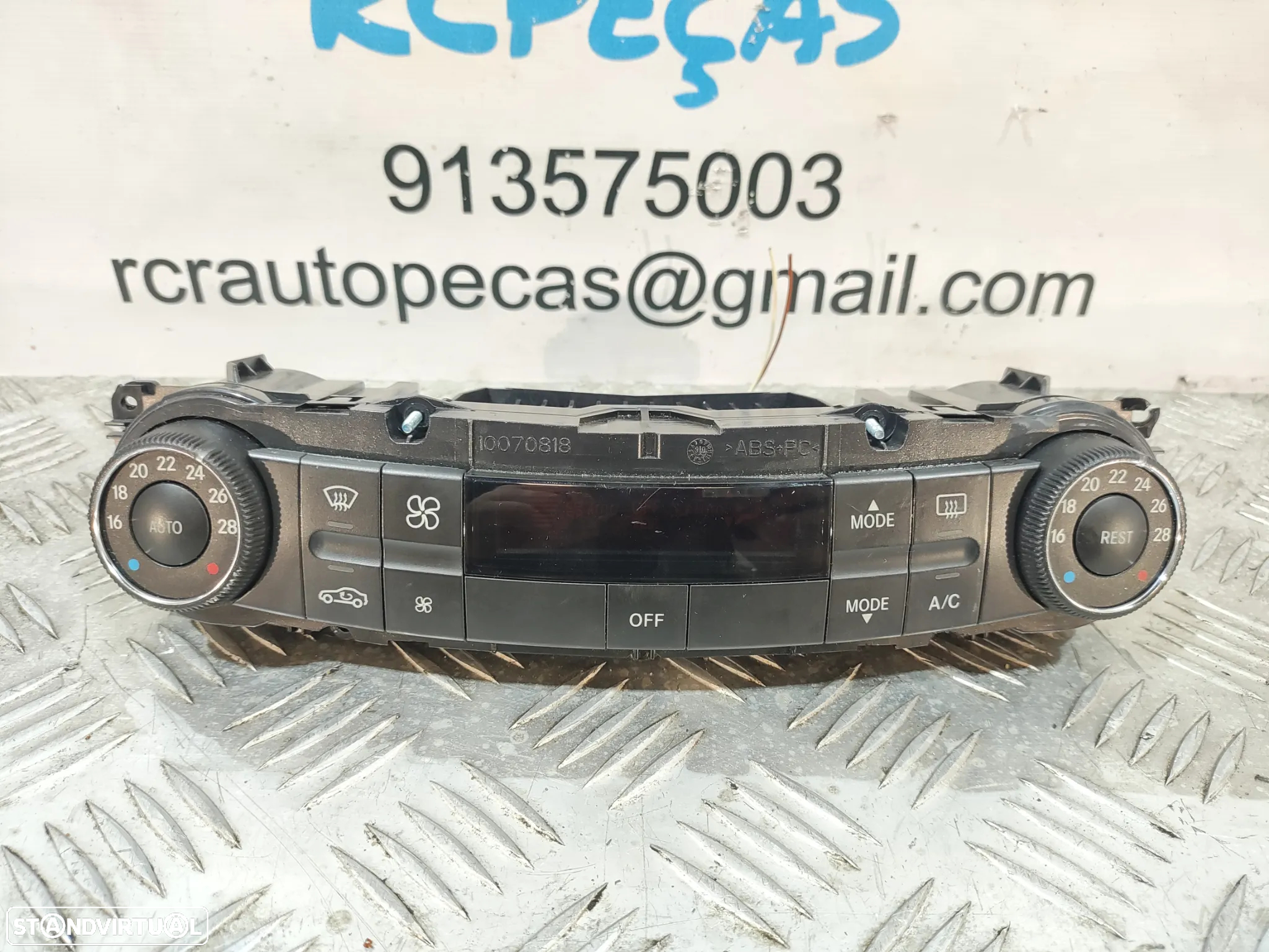 DISPLAY SOFAGEM COMANDO CHAUFFAGE AR CONDICIONADO AC CLIMATRONIC ORIGINAL MERCEDES BENZ CLASS CLS C219 W219 2198300985 A2198300985 - 2