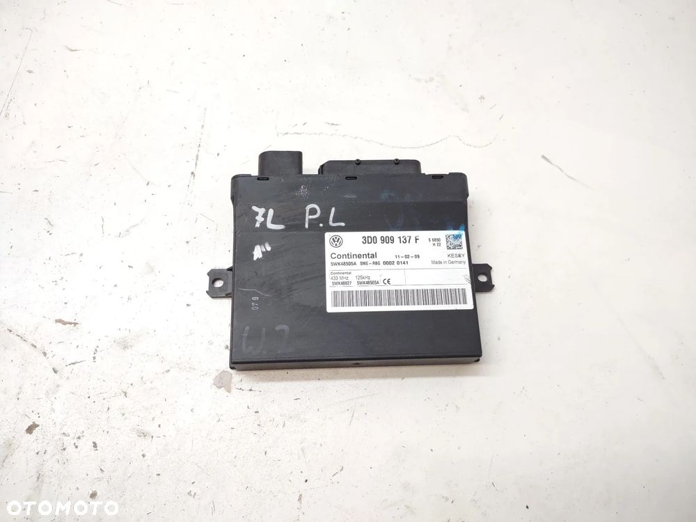 MODUŁ STEROWNIK KOMFORTU KESSY 3D0909137F VW PHAETON 3D TOUAREG 7L ORYGINAŁ