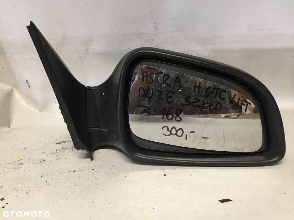 #LUSTERKO PRAWE 5 PIN OPEL ASTRA H GTC LIFT Z168 DUŻE SZKŁO - 1