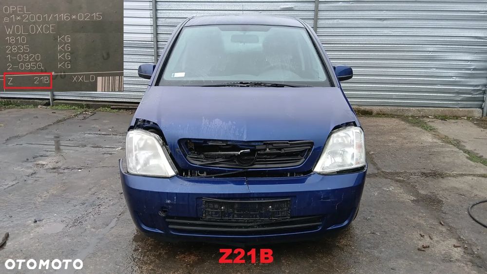 Tylko Części Opel Meriva A 1.4 16v z14xep 90KM 66kW 03r–05r lakier Z21B - 1