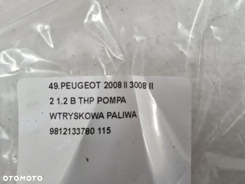 PEUGEOT 2008 II 3008 II 2 1.2 B THP POMPA WTRYSKOWA PALIWA 9812133780 - 7