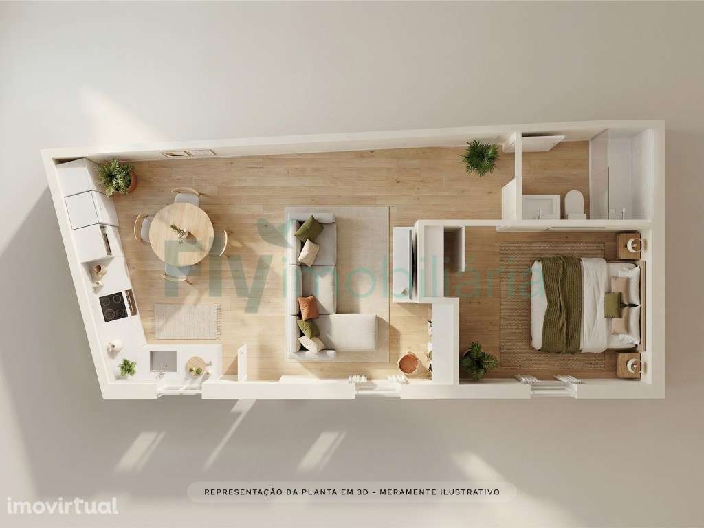 Apartamento T1 em S.João, Vizela - Grande imagem: 3/12