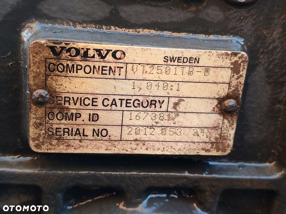 SKRZYNIA ROZDZIELCZA 4X4 6X4 8X4 VOLVO FH FM FMX VT2501TB-B 1,040:1 - 3