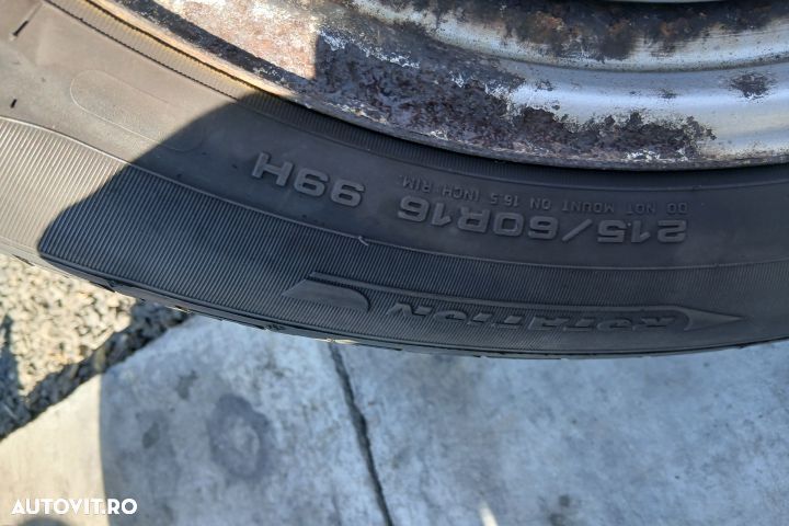 Jante tabla cu anvelope 16 - set 2160929 KBA43738 215/60 R16 61/2X16H - 3