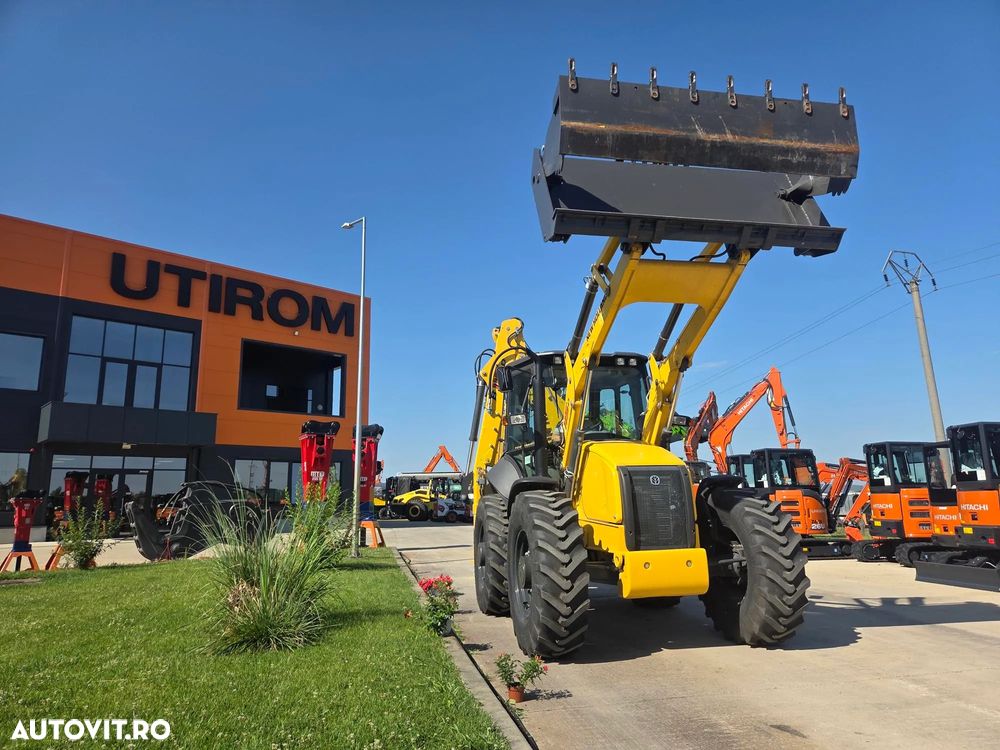 New Holland B115D, NOU, ROTI EGALE, 10t, FULL OPTION, motor 120CP, brat excv extensibil cu inst picon, cupa multifunctioinala 4x1, aer conditionat, masa operationala 10tone, cutie AUTOMATA POWERSHIFT, JOYSTICKURI, posibilitate leasing 5 ani-PROMOTIE 88.900 EUR - 6