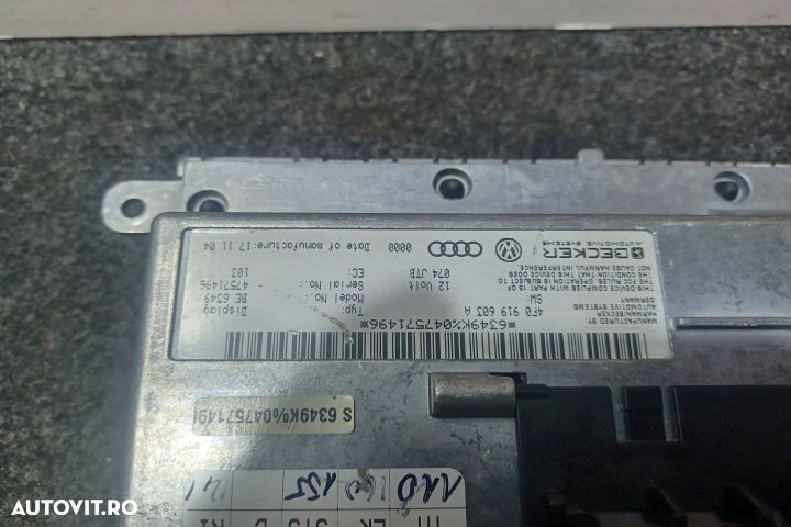 Display bord 4F0919603A Display ecran afisaj bord navigatie mmi Audi - 3