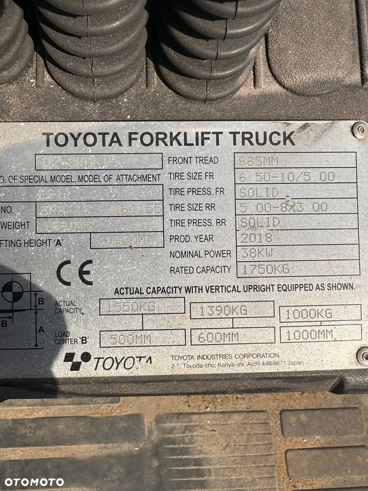 Toyota 02-8FGF18 4M 1.8T  4300MTG - 6