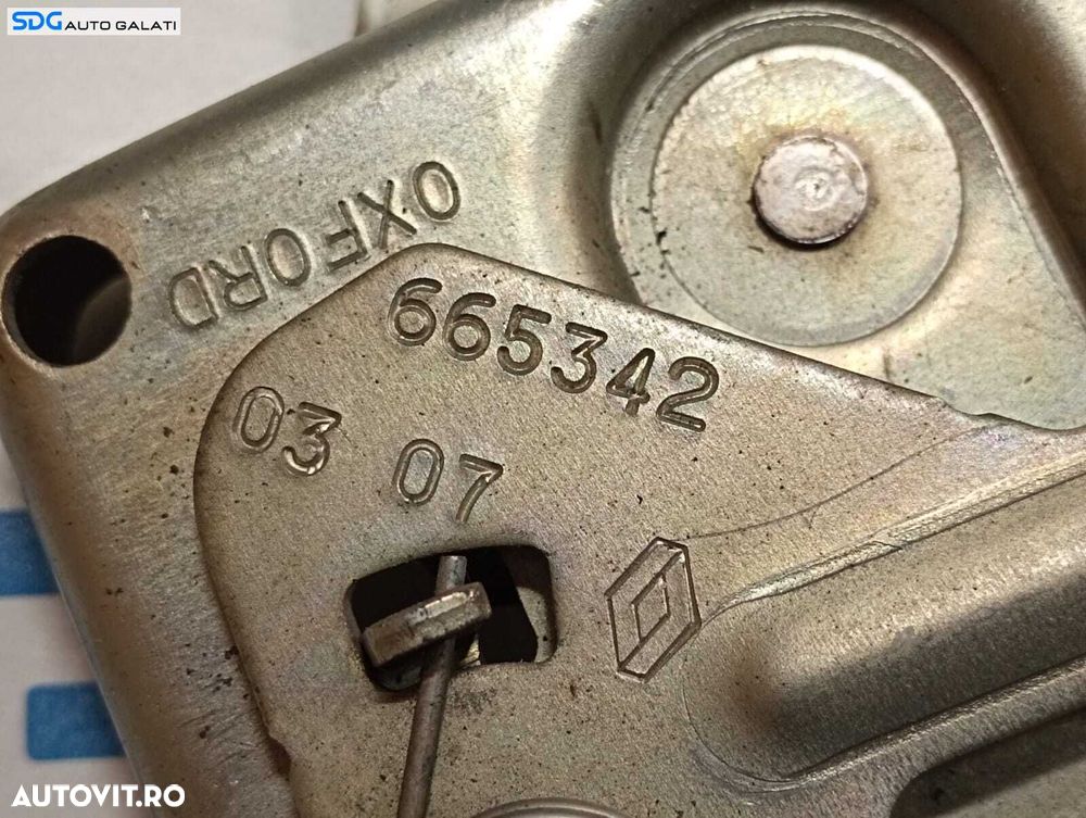 Incuietoare Broasca pentru Capota Renault Clio 3 2005 - 2014 Cod 665342 [M6742] - 3