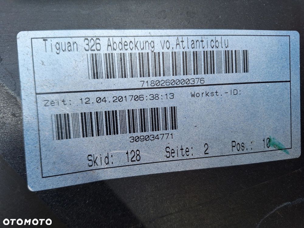 VW TIGUAN II 16-20 5NA LC5B ATLANTICBLU NIE KLEJONY! ZDERZAK PRZÓD PRZEDNI ORYG. 5NA807221 WYSYŁKA 24H - 13