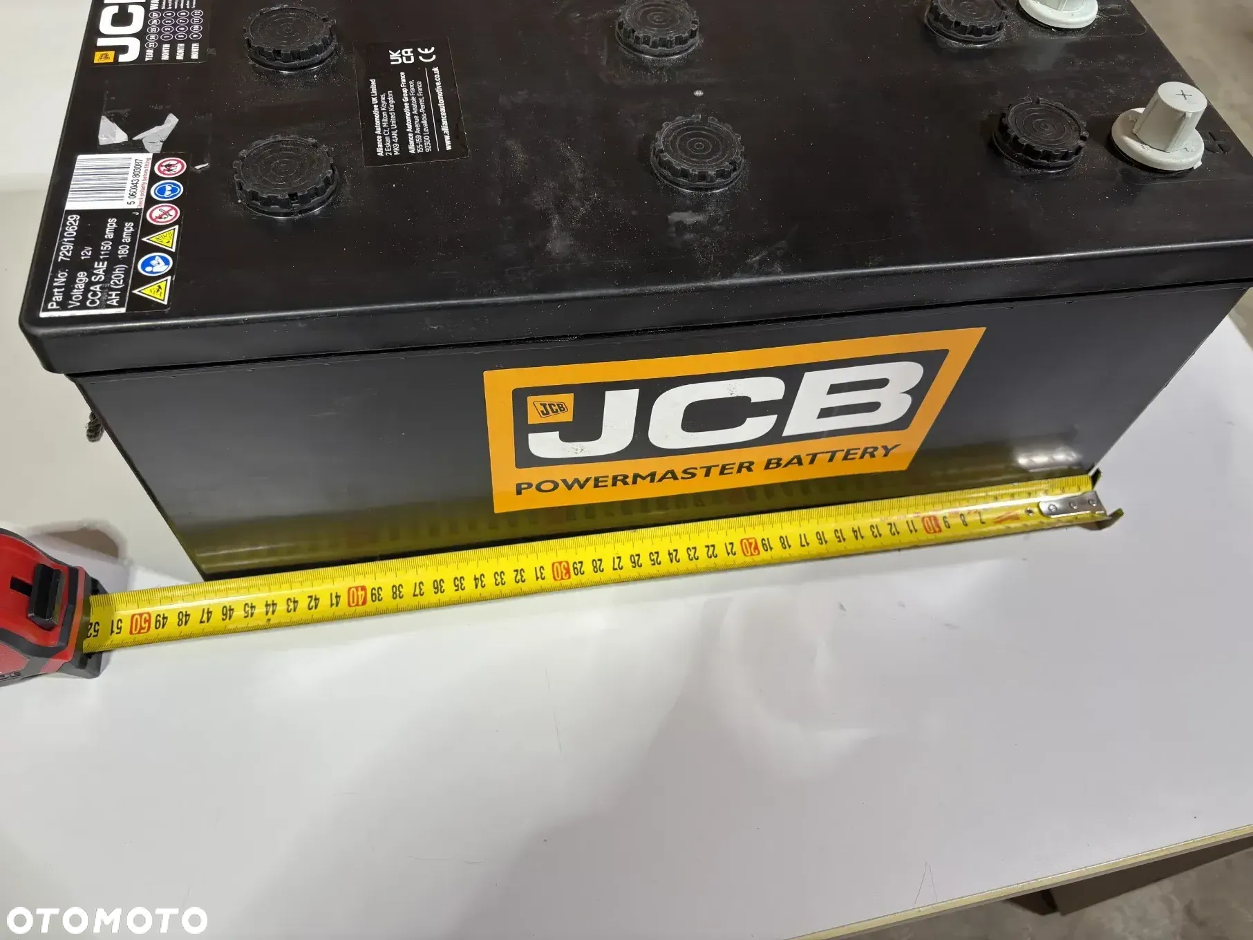 FV23% Nowy Akumulator JCB Oryginał 729/10629 12V 1150A 180Ah Koparka Ładowarka - 15
