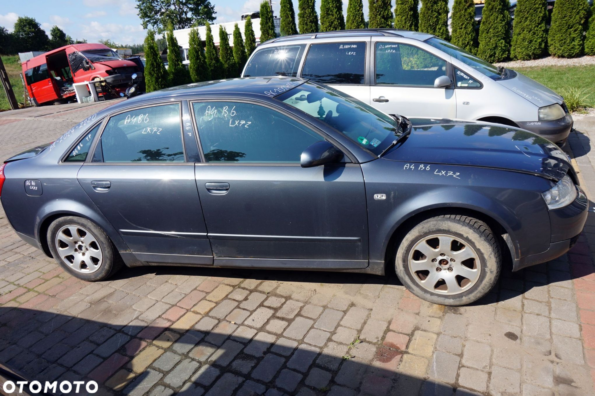 AUDI A4 B6 SEDAN 2003 LX7Z 2.0 16V ALT 130KM GBM SZARY na części - 6