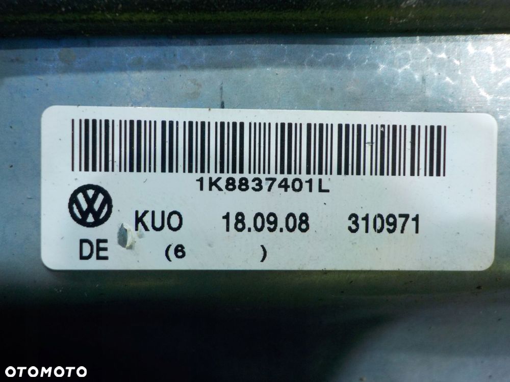 VW SCIROCCO 2.0 TSI 09r 3D podnosnik szyby lewy przod 1K8837401C 1Q0959702F - 3