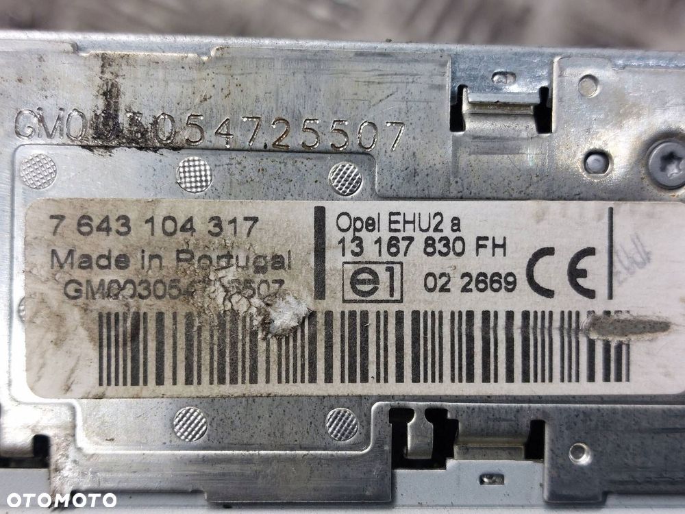 RADIO ODTWARZACZ OPEL MERIVA A 13167830FH CD30 - 3