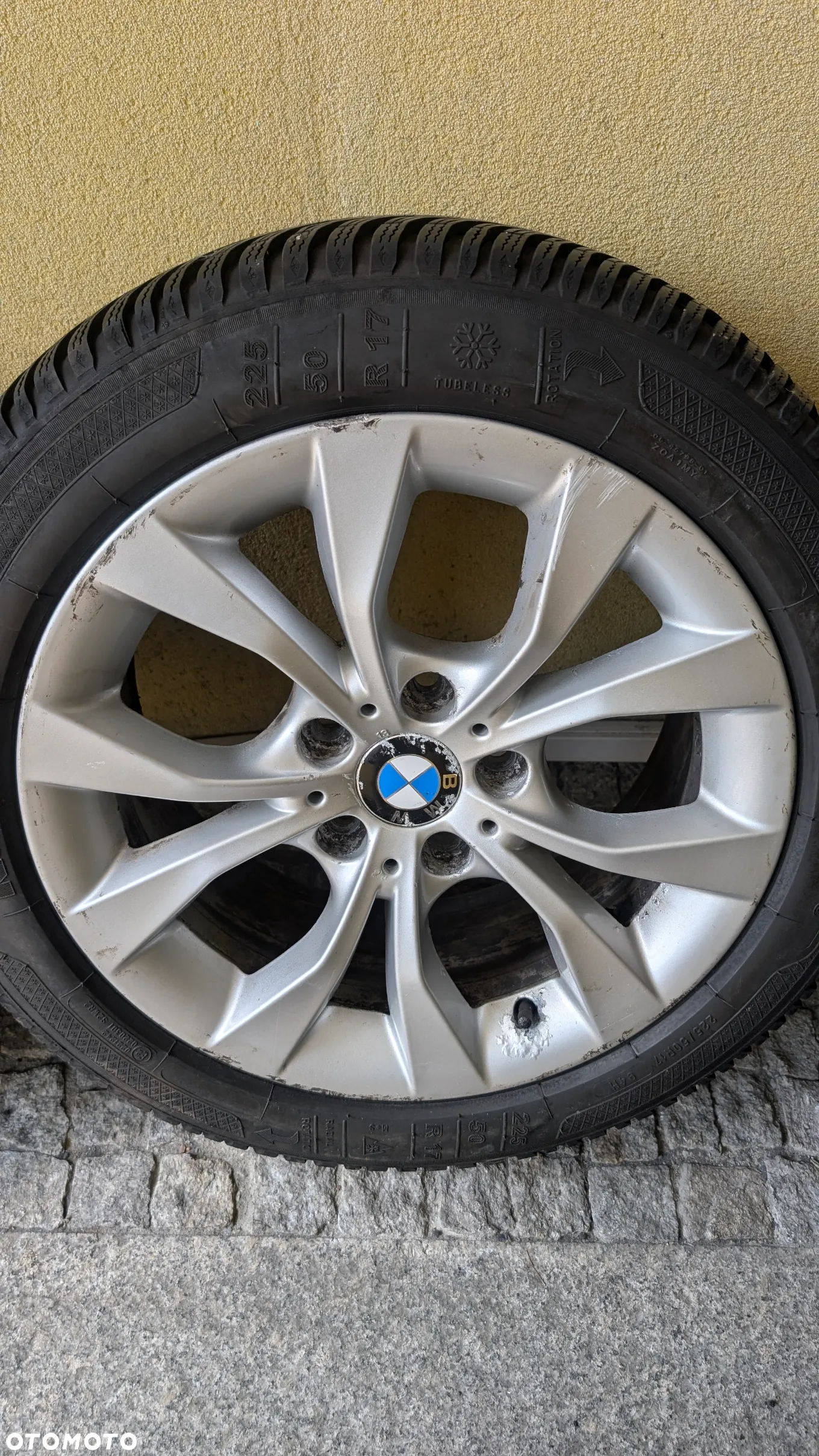 Komplet oryginalnych kół z felgami ALU do BMW X1 (e84) z prawie nowymi oponami zimowymi KLEBER 225/50R17 - 7
