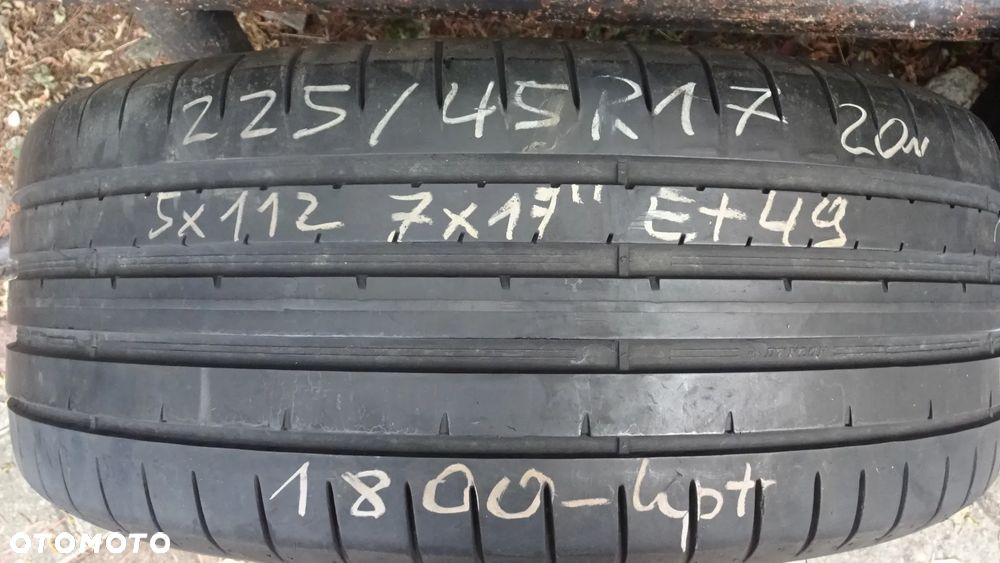 Koła letnie 17'' 5x112 SKODA ET49 225/45R17 Oryginale 6010258 - 6