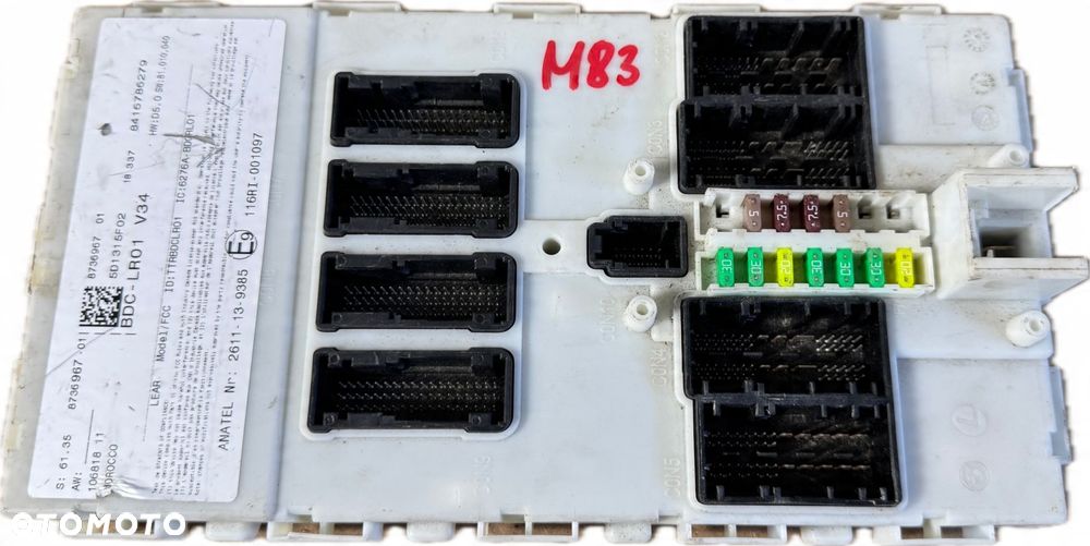 M83 MODUŁ BDC FEM STEROWNIK BMW X1 F48 8736967 - 3
