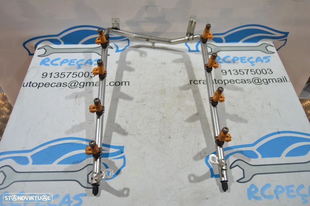 CONJUNTO INJEÇÃO REGUA INJECTORE INJECTORES BOSCH 0280156102 7L5133942A PORSCHE CAYENNE 9PA 4.5i V8 32V TURBO S 4X4 450CV M4850S INJETOR INJETORES - 2