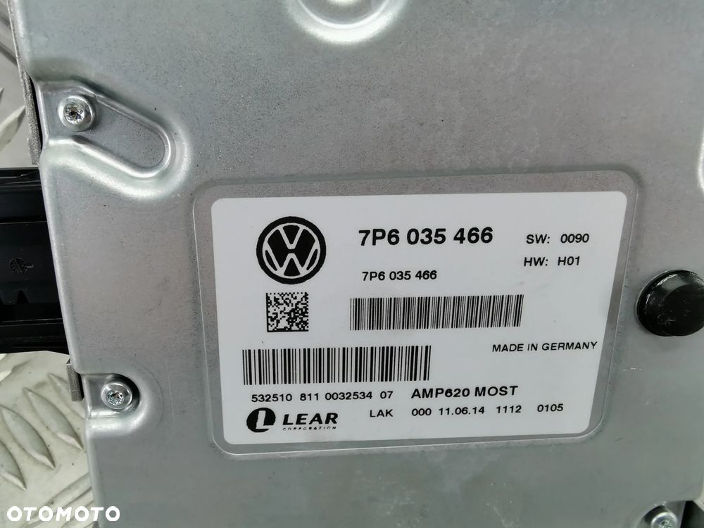 VW TOUAREG II 7P 10-18R WZMACNIACZ DYNAUDIO ORYGINALNE 7P6035466 - 4