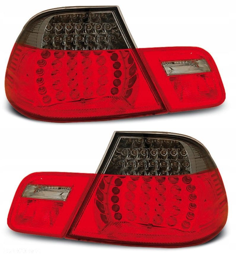 Lampy tyl ne kpl 4szt Led Diody Tuning Red Smoke Bmw 3 e46 Cabrio 1999-2003 - 2