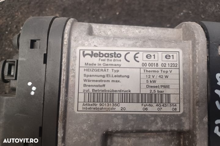 Webasto 4F0265081L 4F0910105A  000018021232 9013135C 4F0265081L 4F091 - 9
