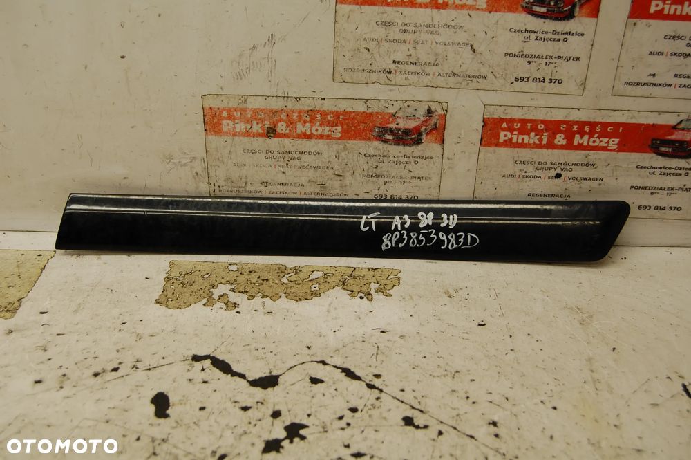 LISTWA BŁOTNIKA LEWY PRAWY TYŁ 8P3853983B 8P3853984 AUDI A3 8P 3D LZ9Y/ LY3J/ LY9B/ LY7W 8P3853983C - 8