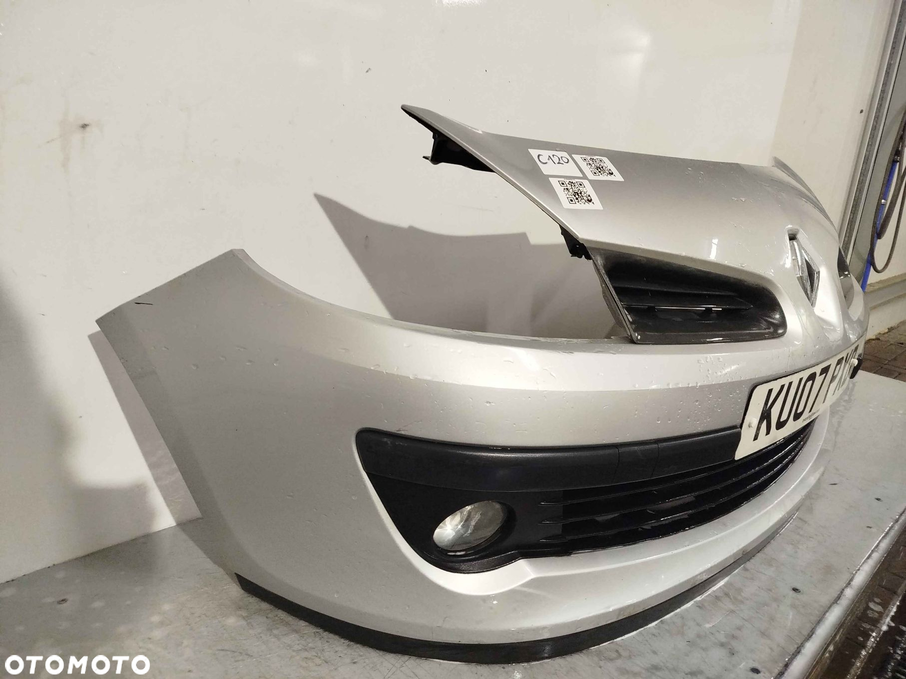 ^ ZDERZAK PRZÓD PRZEDNI DO RENAULT CLIO III 3 TED69 SREBRNY HALOGENY - 3