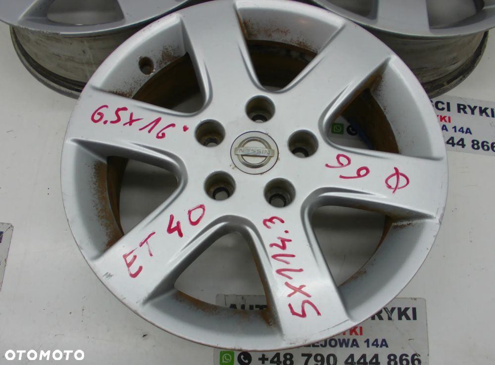 Nissan Felga Aluminiowe 5x114.3  6.5x16  et40 - 3