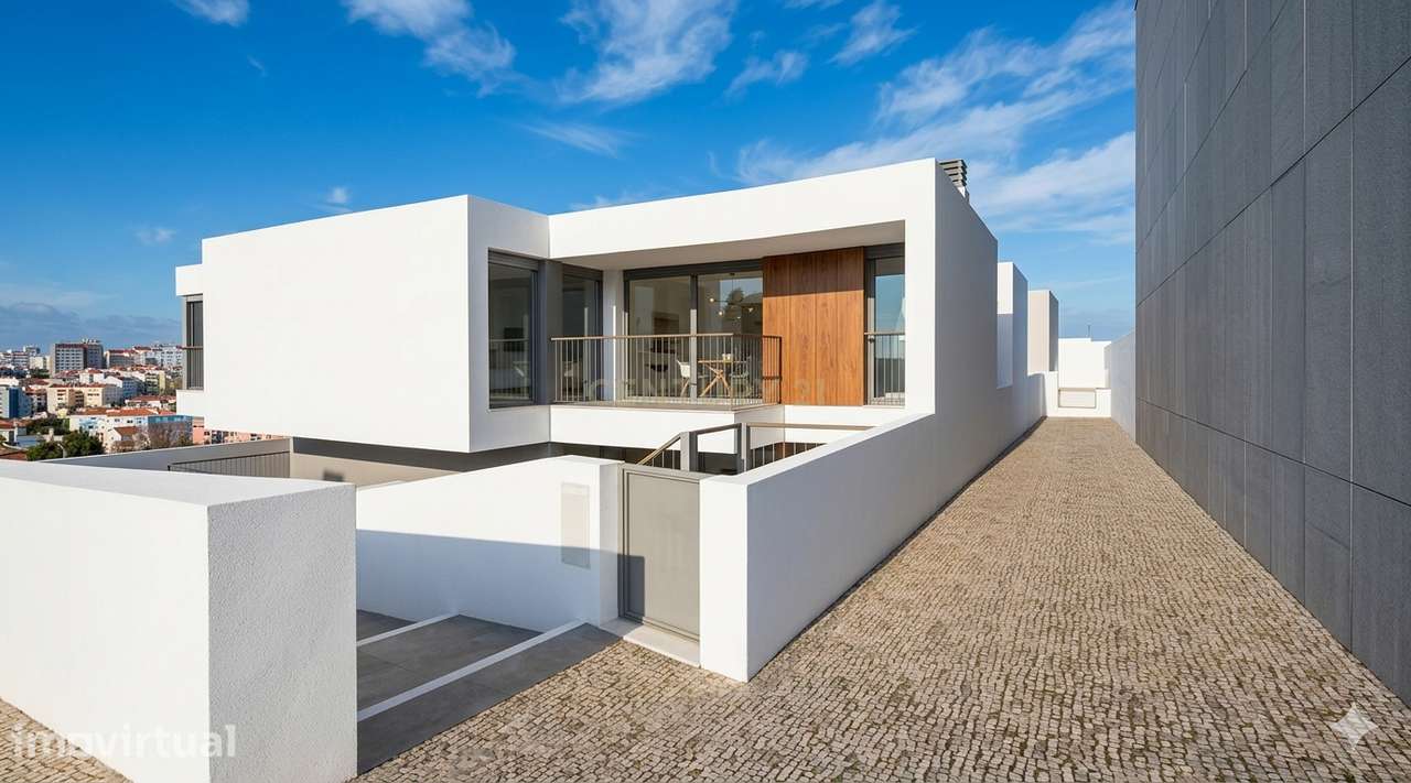 Moradia T4 Nova com Suítes, Garagem e Acabamentos à Escolha - Grande imagem: 4/26