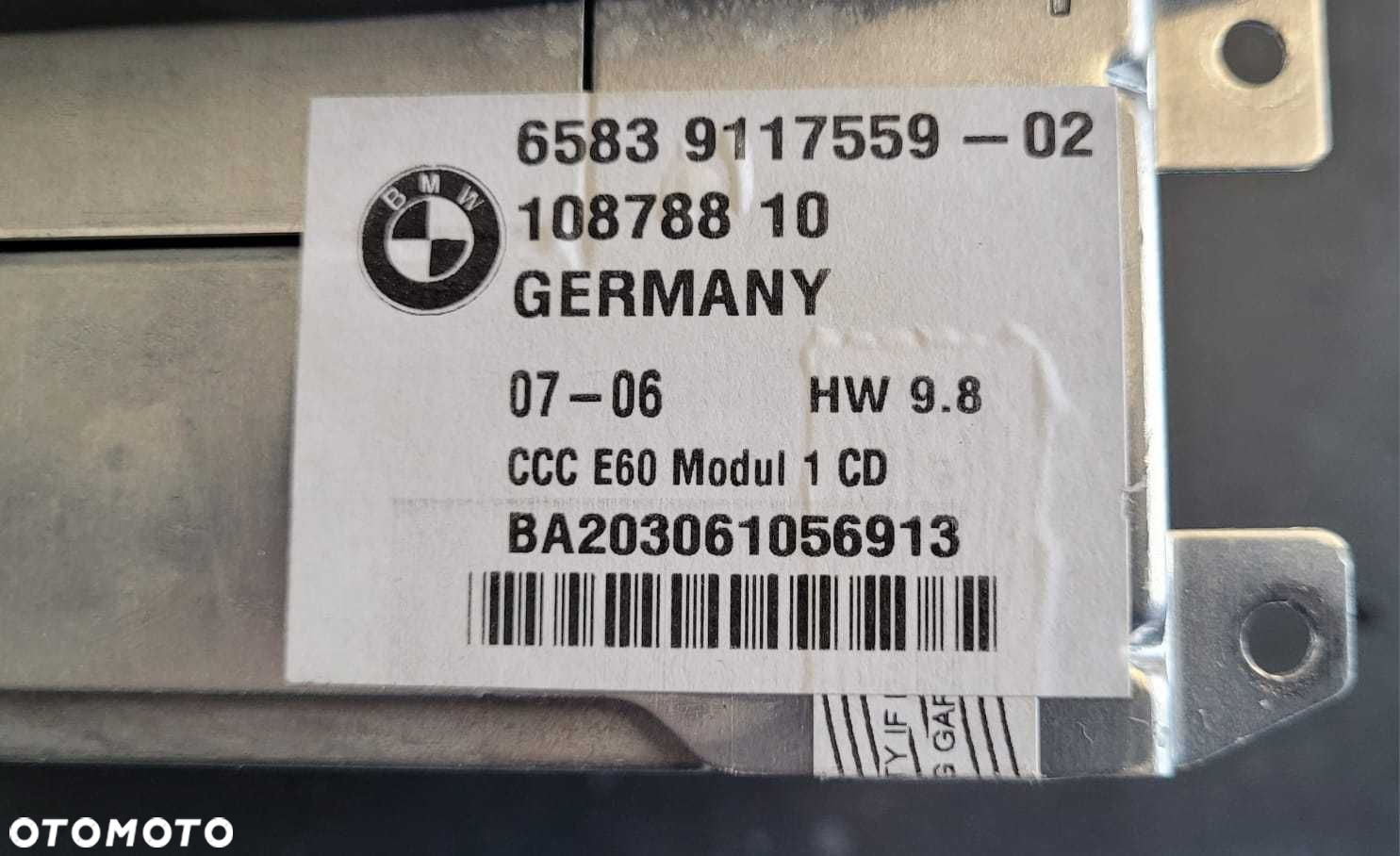 Czytnik nawigacji radio CCC DVD BMW 5 E60 E61 f vat - 2