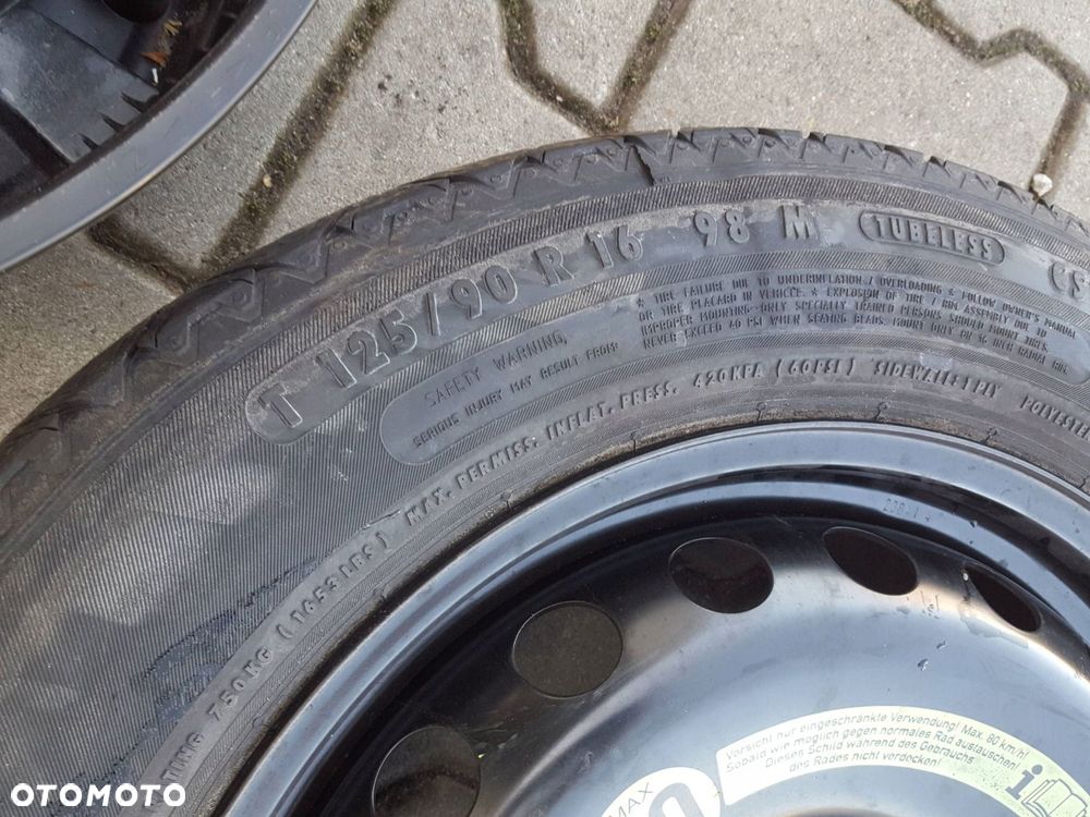 MERCEDES C W204 07-14r KOŁO DOJAZDOWE 16 5X112 LEWAREK - 6