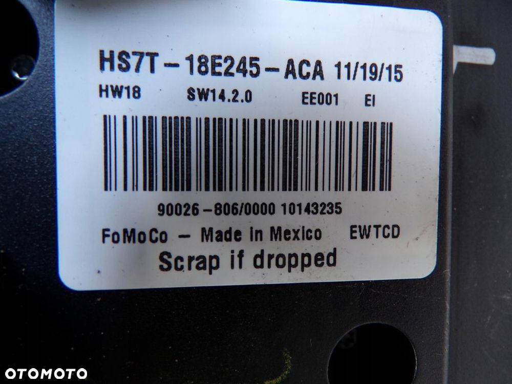 FORD MONDEO MK5 RADIO ODTWARZACZ DS7T-19C107-GN WYŚWIETLACZ DS7T-18B955-FB - 9