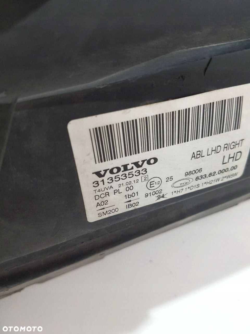 VOLVO XC70 V70 S80 LAMPA PRZÓD PRZEDNIA PRAWA XENON EUROPA ORYGINAŁ - 5