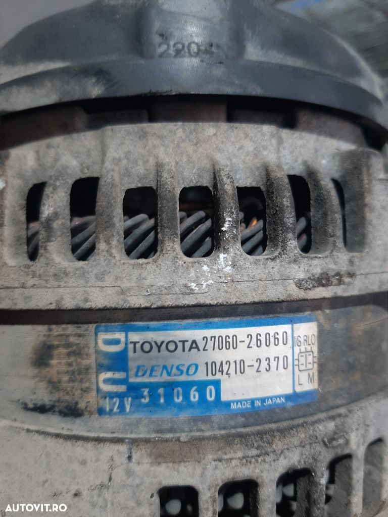 Alternator Toyota Rav 4 III Facelift 2.2 Diesel 2010 - 2012 150CP 2200CC 2ADFHV 2ADFTV ... - 6