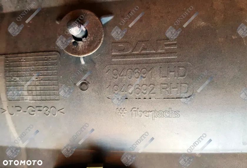 LISTWA NAKŁADKA PLASTIK PODSZYBIA 1940691 DAF 106 * - 2