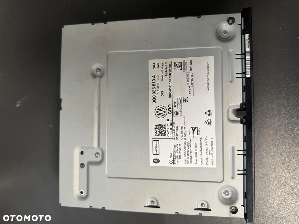 Vw Skoda Audi stacja multimedialna czytnik nawigacji 3Q0035819A - 2