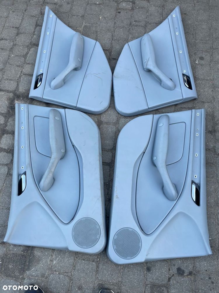 boczki bmw e46 sedan kombi skóra szare bdb stan - 1
