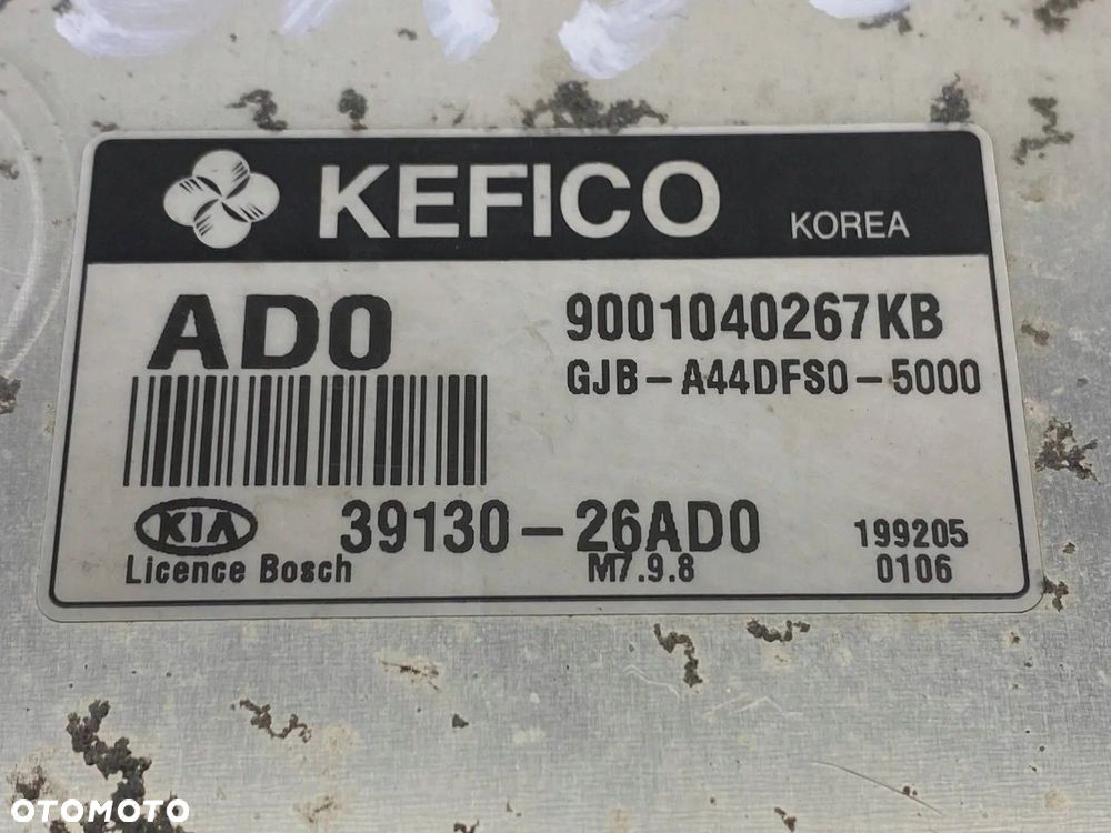STEROWNIK KOMPUTER SILNIKA MODUŁ KIA RIO 3913026AD0 9001040267KB - 10